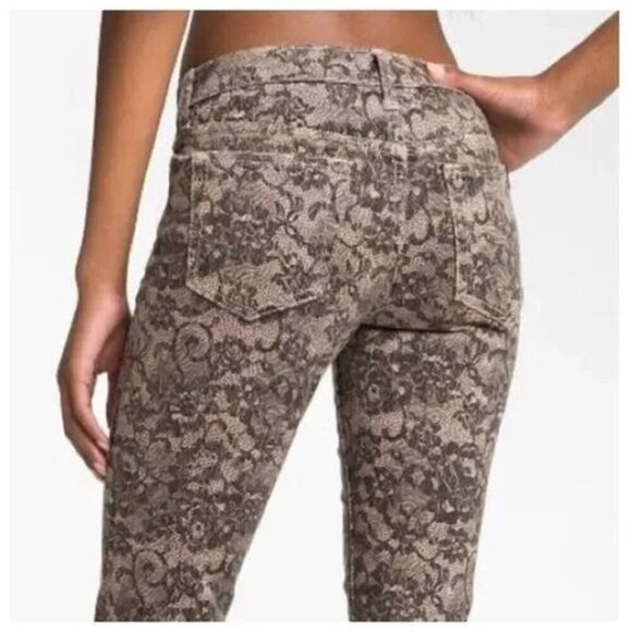 JOE'S JEANS Chantilly Lace Skinny Jean Sz 26 Blush - Picture 5 of 13
